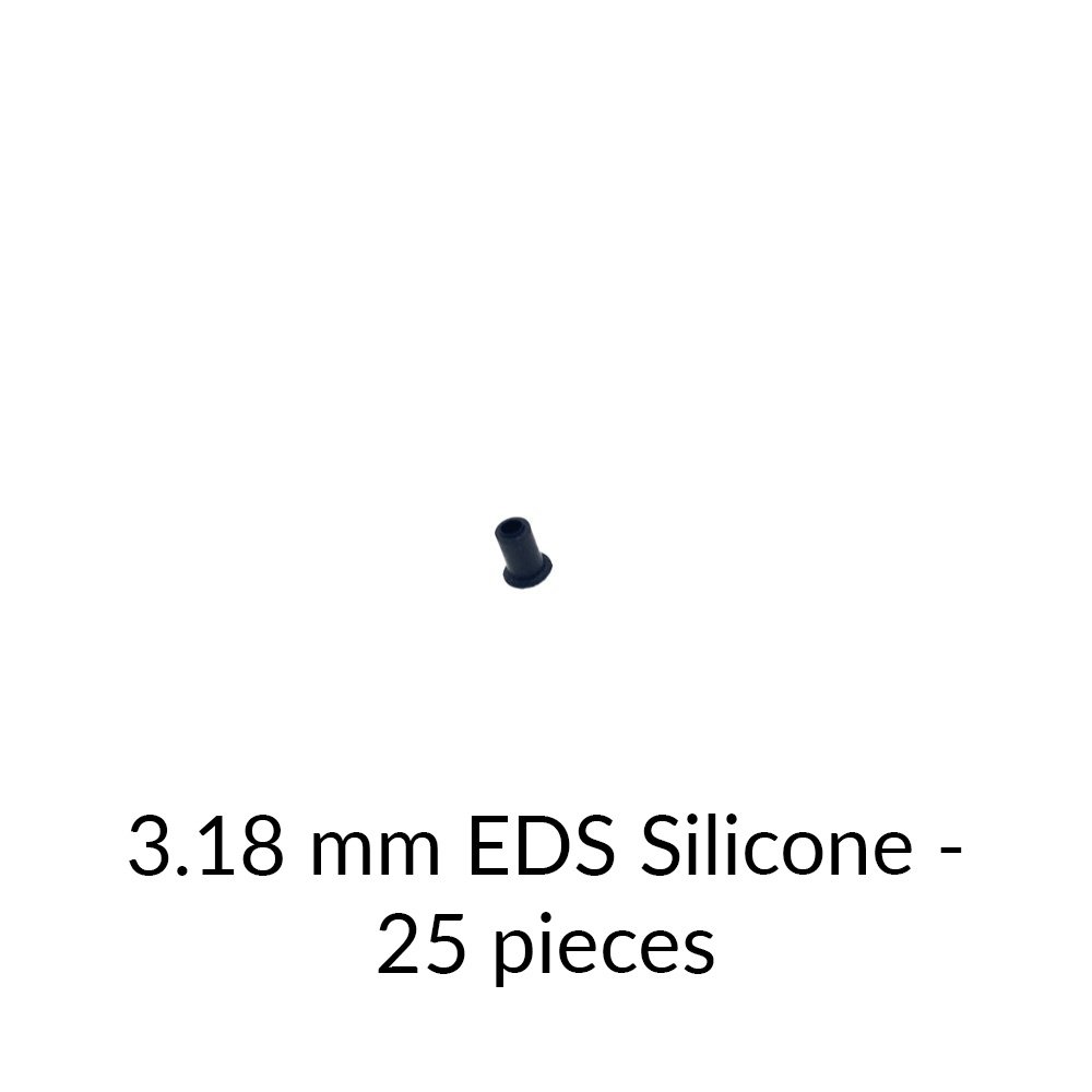 Ventouse ou kit (silicone haute température antistatique) (WHS-V8) 3,18 mm, silicone ESD, paquet de 25 Ventouse ou kit (silicone haute température antistatique) (WHS-V8) 3,18 mm, silicone ESD, paquet de 25