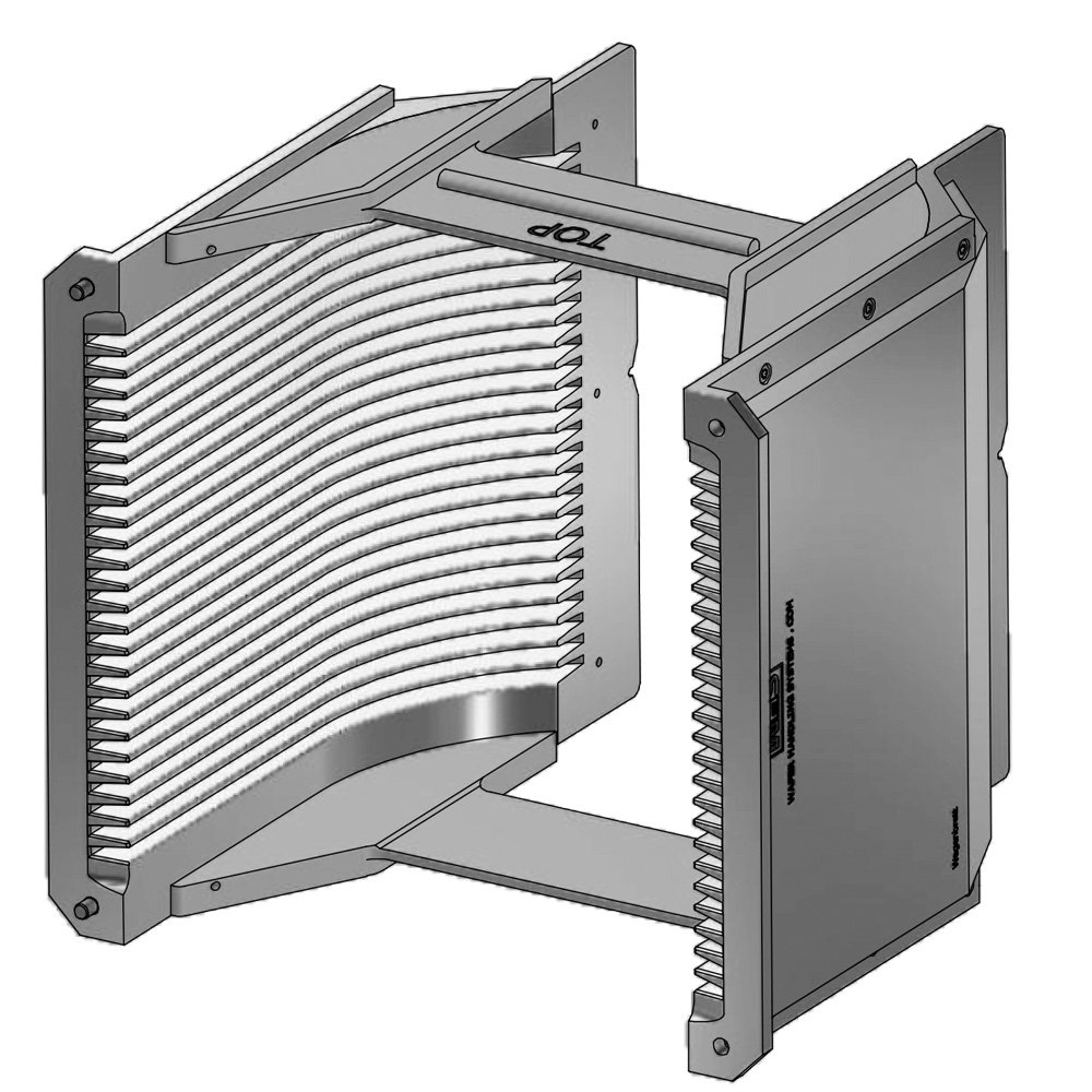 Cassette en aluminium anodisé dur clair de 8" (200 mm) | Barre en H 25 fentes / Barre en H | Angulaire | MOQ 5 Cassette en aluminium anodisé dur clair de 8" (200 mm) | Barre en H 25 fentes / Barre en H | Angulaire | MOQ 5