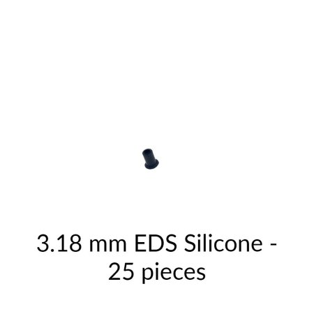 Ventouse ou kit (silicone haute température antistatique) (WHS-V8) 3,18 mm, silicone ESD, paquet de 25 Ventouse ou kit (silicone haute température antistatique) (WHS-V8) 3,18 mm, silicone ESD, paquet de 25