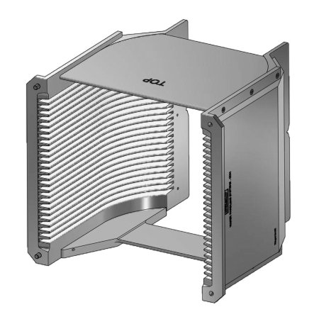 Cassette en aluminium anodisé dur clair de 8" (200 mm) | 25 fentes Paroi d’extrémité / H-bar | Angulaire | MOQ 5 Cassette en aluminium anodisé dur clair de 8" (200 mm) | 25 fentes Paroi d’extrémité / H-bar | Angulaire | MOQ 5